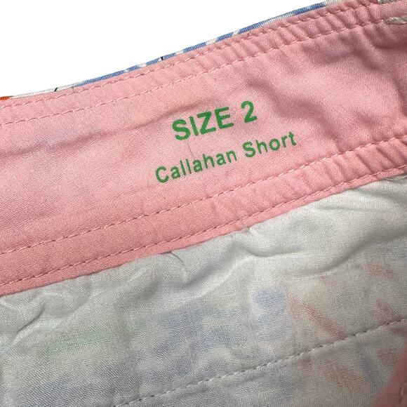 LILLY PULITZER Womens 2 Blue Get Nauti Low Rise Classic Print Callahan Shorts - Picture 5 of 8